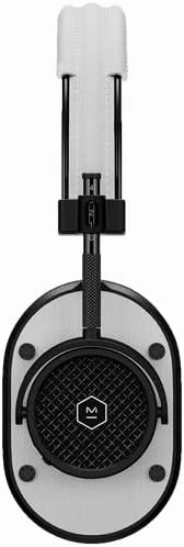 MASTER & DYNAMIC MH40 Over-Ear Wireless Headphones Gen II, Black Metal/White Leather