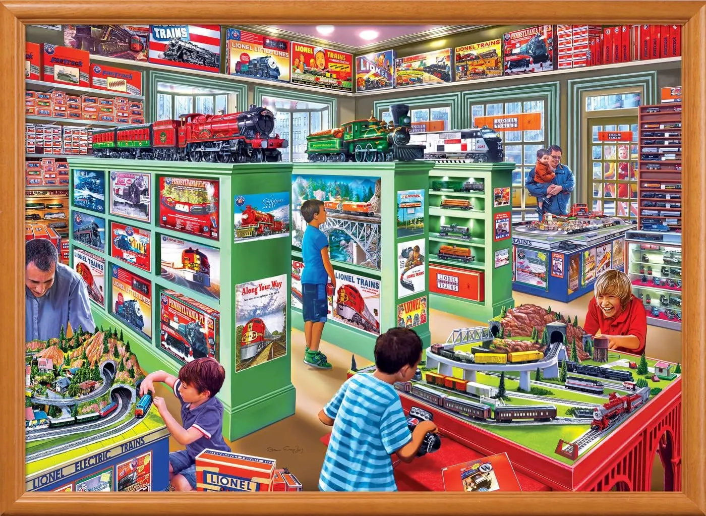 MasterPieces 1000 Piece Jigsaw Puzzle for Adults, Family, Or Youth - The Lionel Store - 19.25"x26.75"