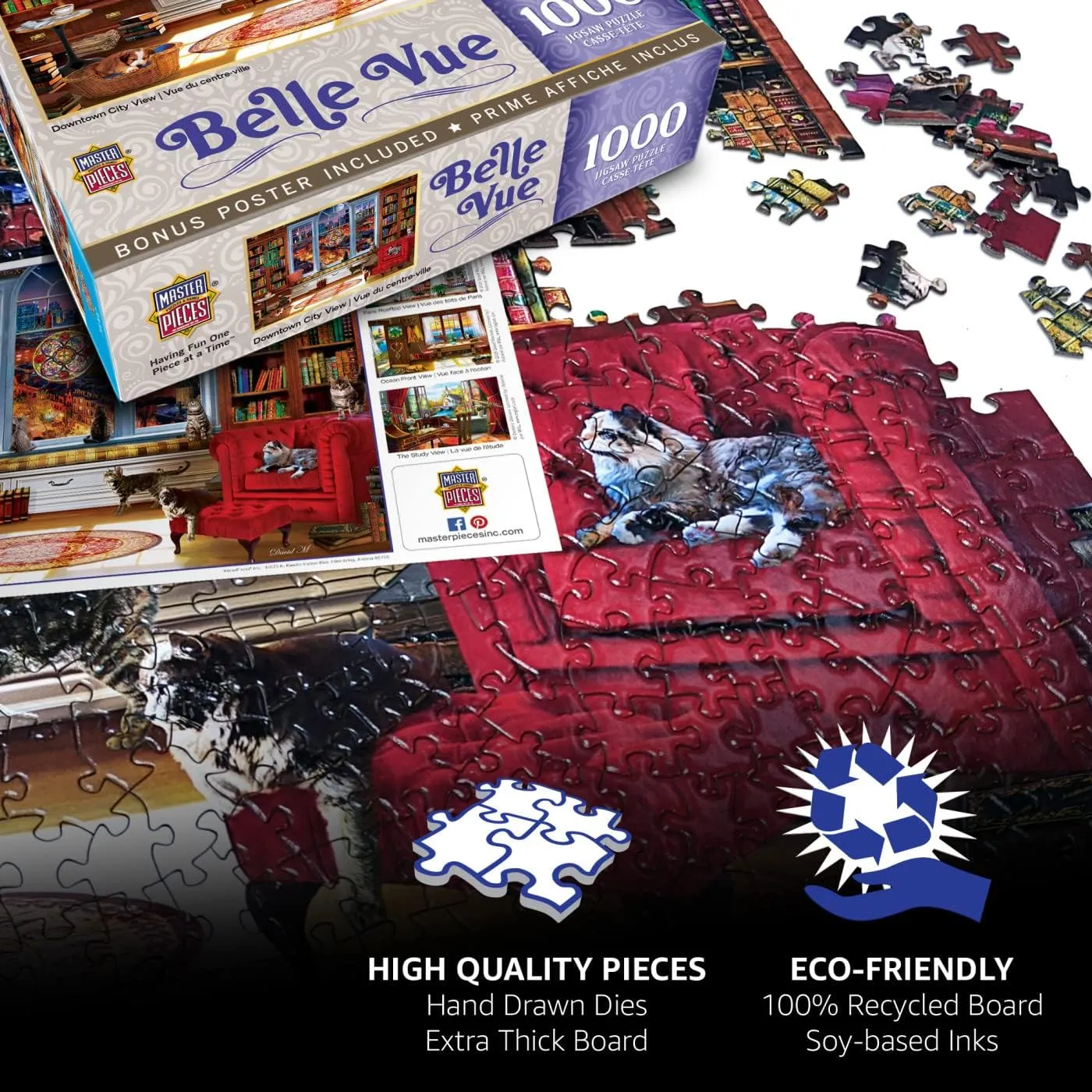 Masterpieces 550 Piece Jigsaw Puzzle for Adults and Family - Puzzler's Retreat - 18"x24"