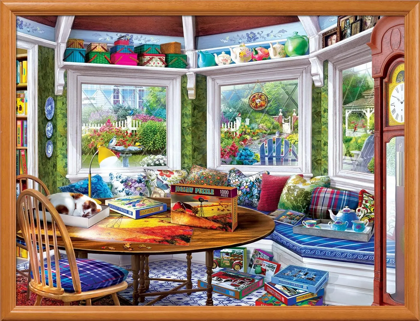 Masterpieces 550 Piece Jigsaw Puzzle for Adults and Family - Puzzler's Retreat - 18"x24"