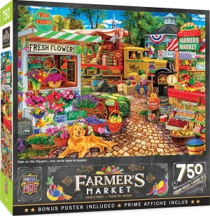 MasterPieces 750 Piece Jigsaw Puzzle for Adults and Family - Sale On The Square - 18"x24"