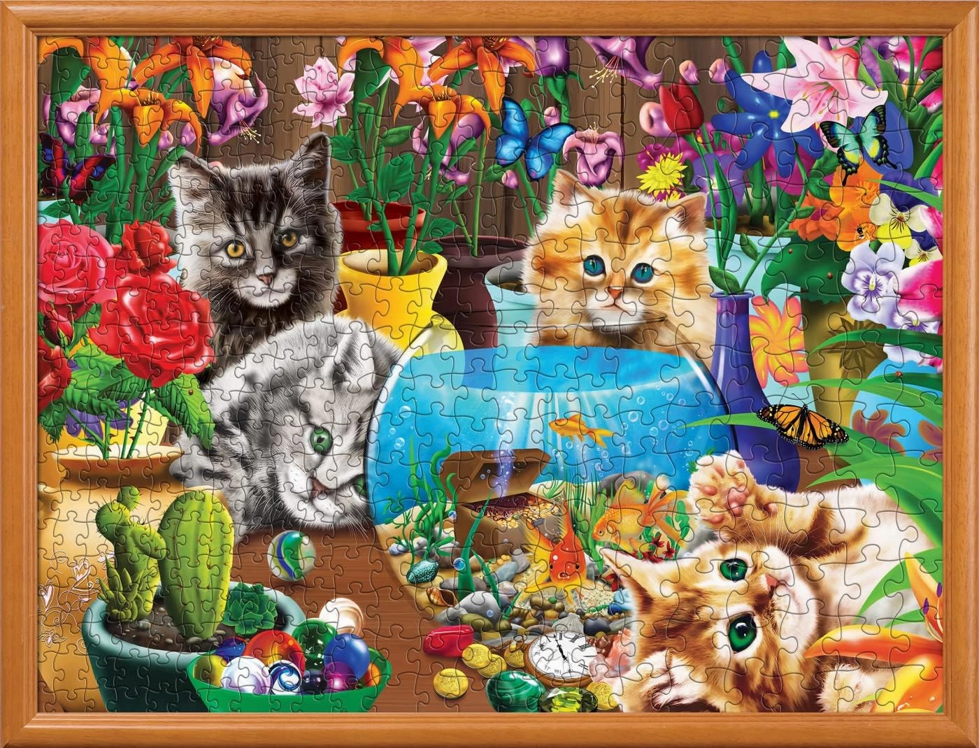 MasterPieces 400 Piece Jigsaw Puzzle for Adults, Family, Or Youth - Marvelous Kittens - 18"x24"