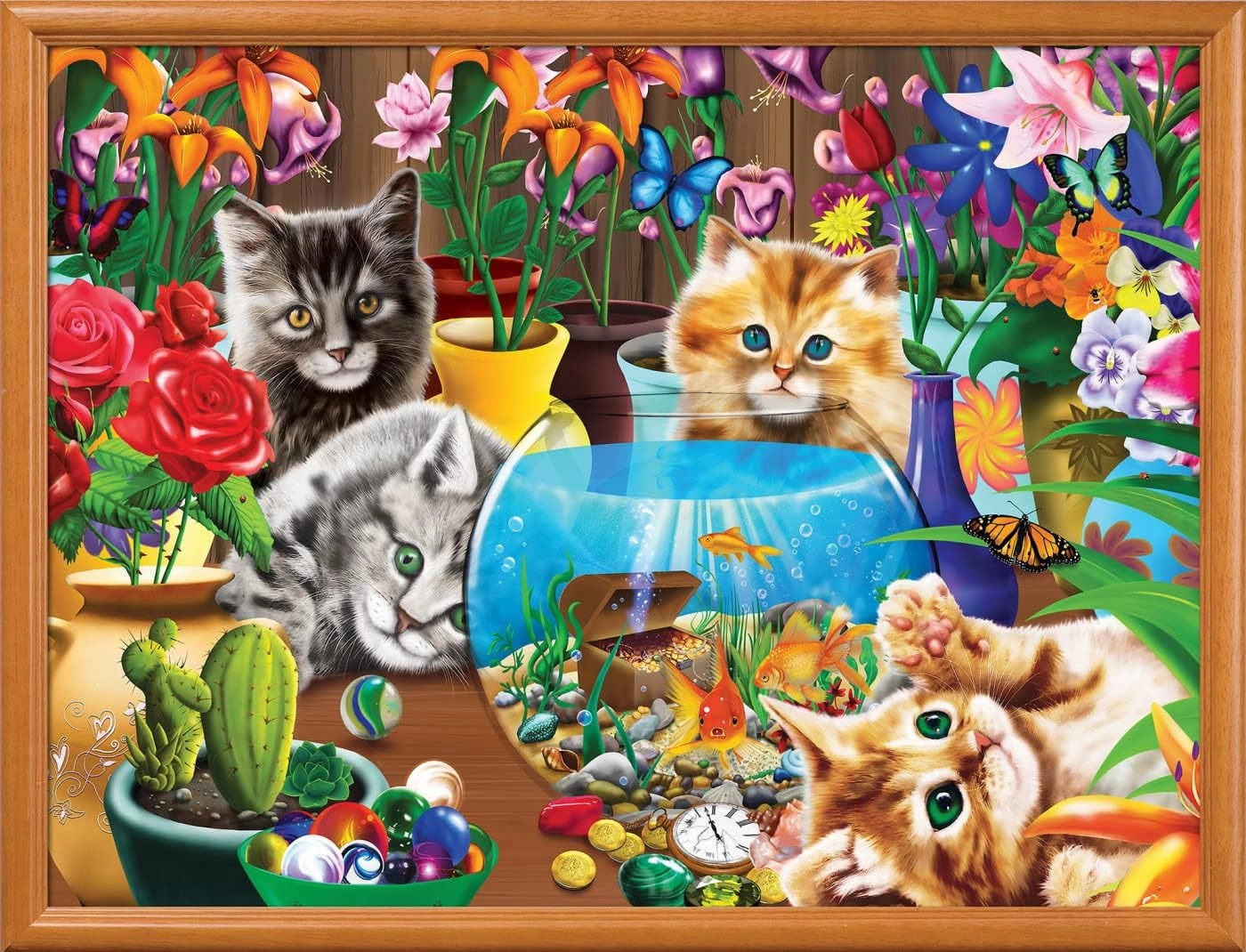 MasterPieces 400 Piece Jigsaw Puzzle for Adults, Family, Or Youth - Marvelous Kittens - 18"x24"