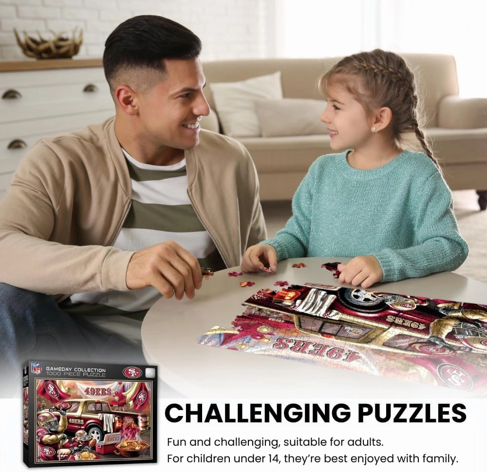 Masterpieces NFL Unisex-Adult Tailgate Puzzles Collection