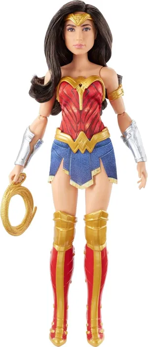 Mattel Wonder Woman 1984 Wonder Woman Doll (~12-in) Wearing Superhero Fashion and Accessories, with Lasso, for 6 Year Olds and Up