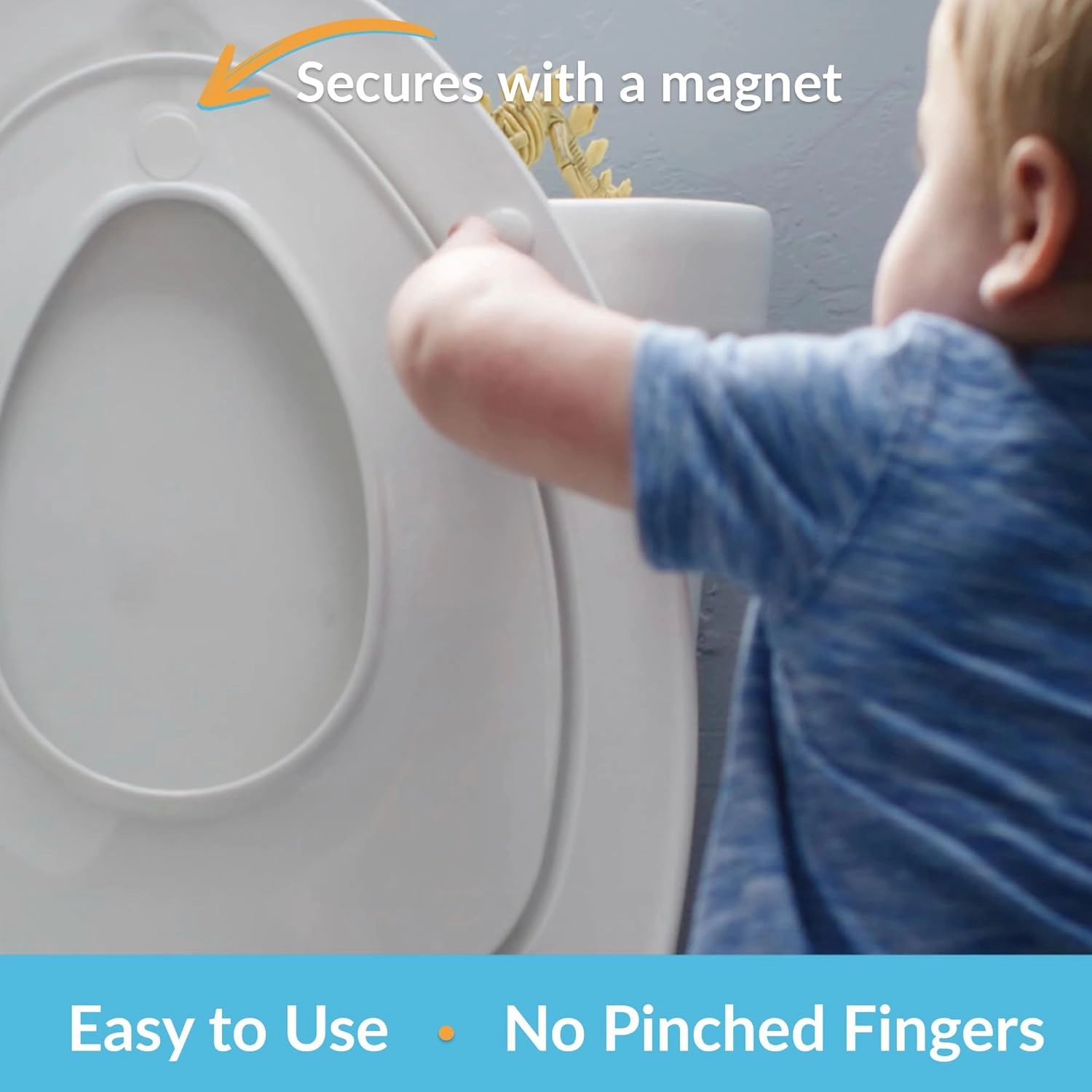 Mayfair NextStep2 Toilet Seat with Toddler Potty Training Seat Built-In, Slow Close, Easy Clean, Magnetic Removable Kids Seat, ELONGATED, White