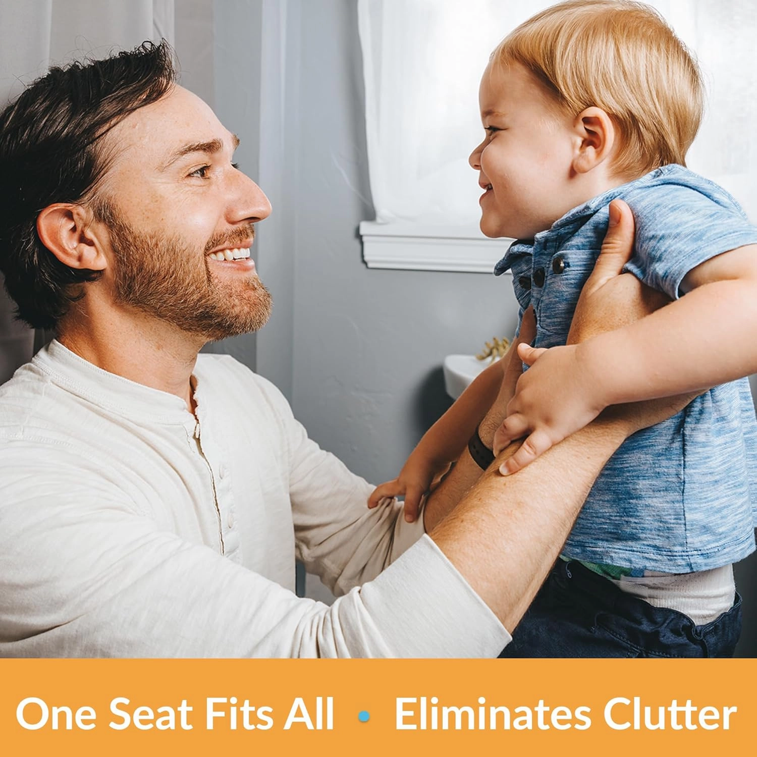 Mayfair NextStep2 Toilet Seat with Toddler Potty Training Seat Built-In, Slow Close, Easy Clean, Magnetic Removable Kids Seat, ELONGATED, White