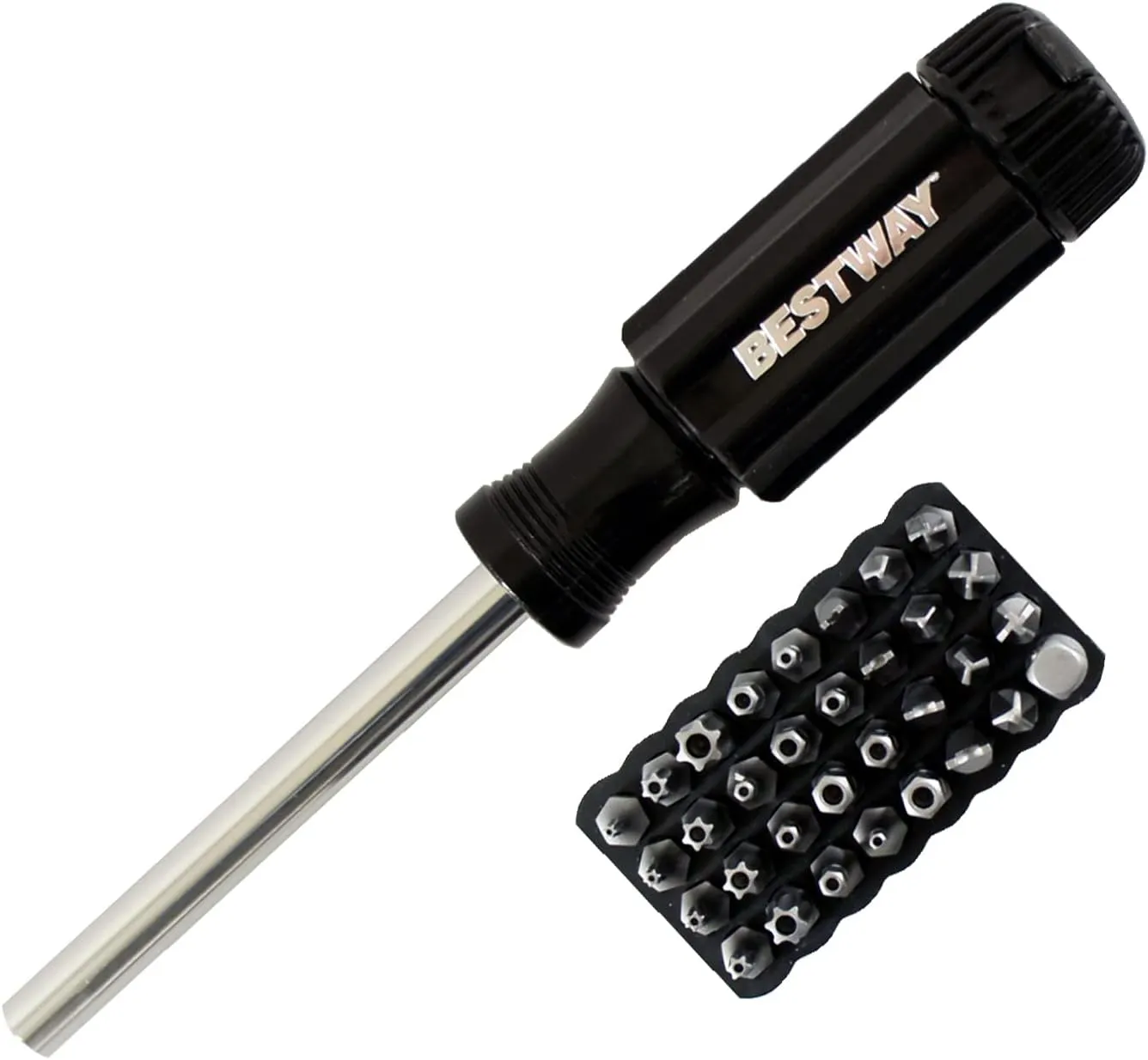 Mayhew Bestway Tools B63541 Magnetic Screwdriver Set, 32 Piece - Tamperproof