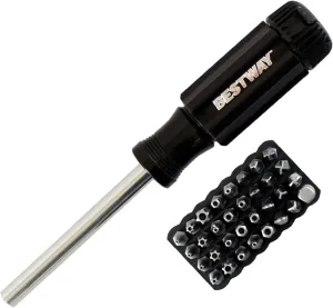 Mayhew Bestway Tools B63541 Magnetic Screwdriver Set, 32 Piece - Tamperproof