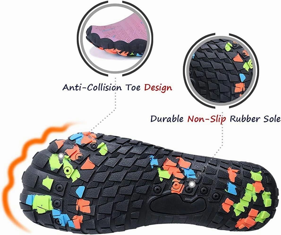 MAYZERO Water Shoes Men Women Swim Surf Shoes Beach Pool Shoes Wide Toe Hiking Aqua Shoes Winter House Slippers