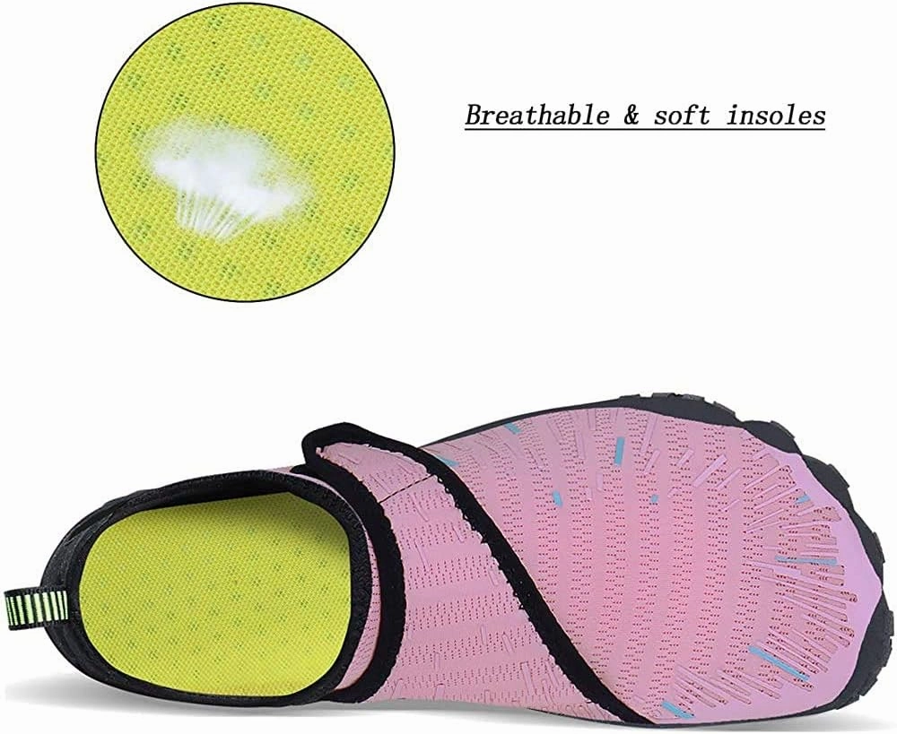 MAYZERO Water Shoes Men Women Swim Surf Shoes Beach Pool Shoes Wide Toe Hiking Aqua Shoes Winter House Slippers