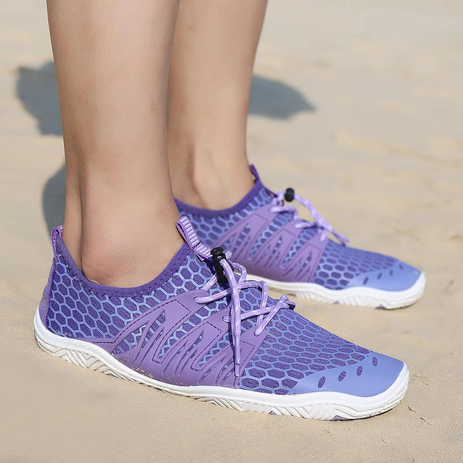 MAYZERO Water Shoes Men Women Swim Surf Shoes Beach Pool Shoes Wide Toe Hiking Aqua Shoes Winter House Slippers