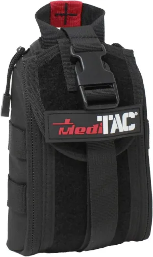 MediTac Tactical Eagle Type MOLLE EMT Medical First Aid IFAK Utility Pouch (Bag Only) – Black