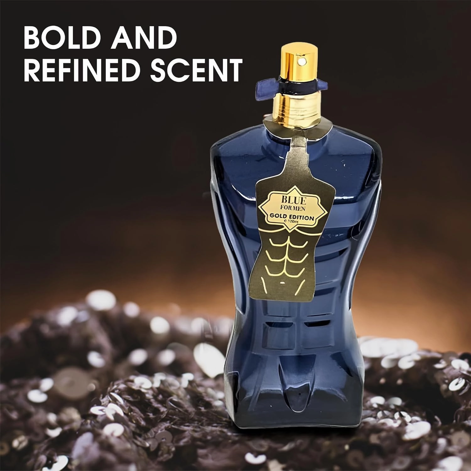 Men's Cologne Blue for Men Gold&Ultra Eau De Toilette for Men-Fresh, Romantic Scent Perfume 3.4 Fl Oz Each Natural Spray For All Skin Daily Used