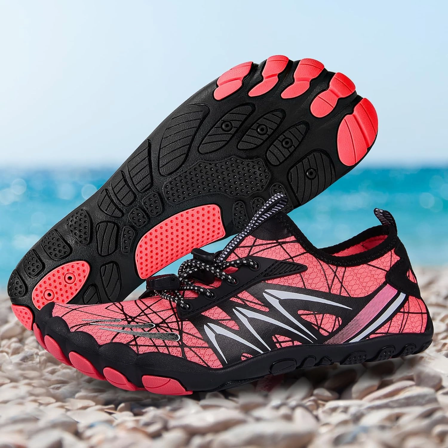 Mens Womens Water Sport Shoes Barefoot Quick-Dry Aqua Socks for Beach Swim Surf Yoga Exercise