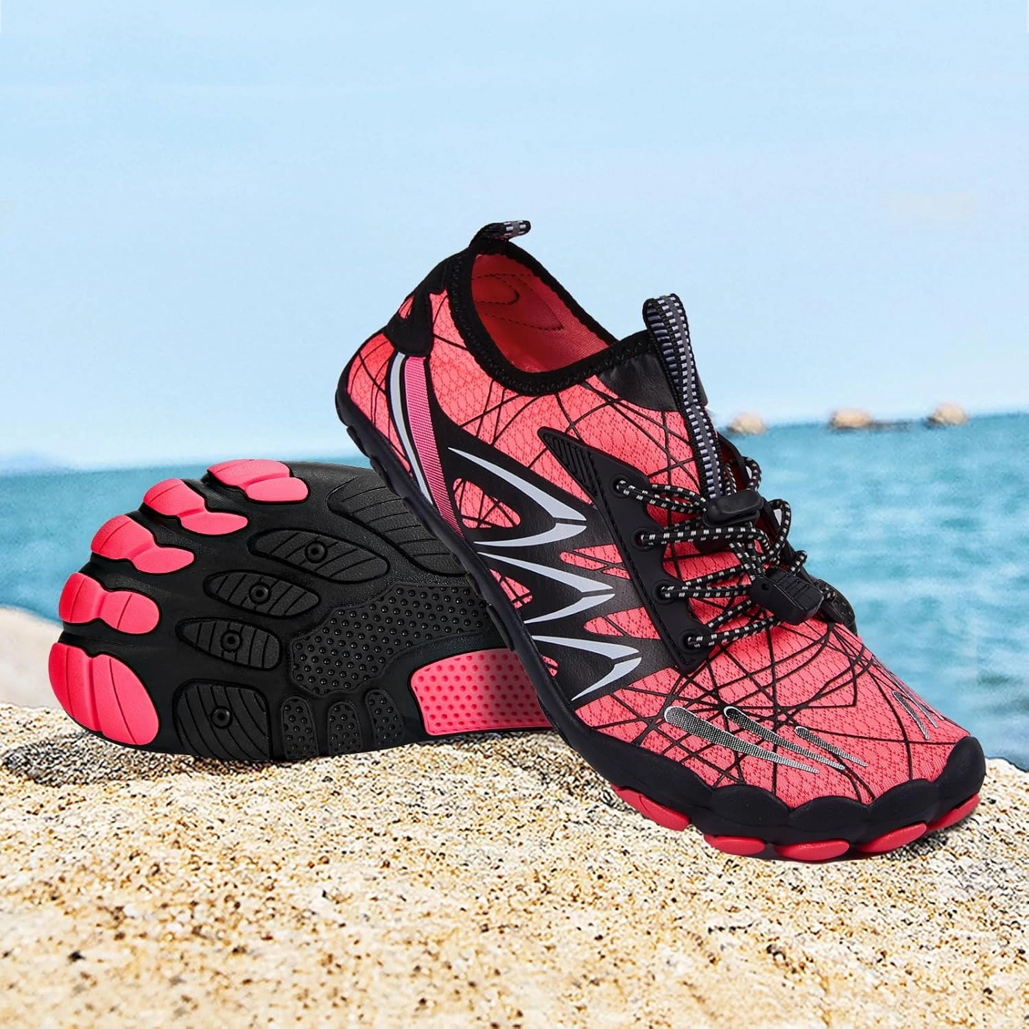 Mens Womens Water Sport Shoes Barefoot Quick-Dry Aqua Socks for Beach Swim Surf Yoga Exercise