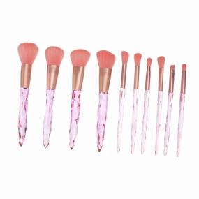 MERRYHAPY Foundation Makeup Brush Set 10pcs Brush Kit Labels Perfect for Blending Highlighting Shading Contouring