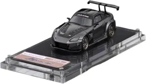 Metal Vehicles Toys 1:64 for Honda JS Racing S2000 Metallic Gunmetal Gray Resin Simulation Car Model Supercar Vehicle Toys Home Or Office Décor