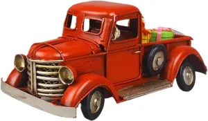 Metal Vehicles Toys for Vintage Tin Model Classic Car Ornament Truck Christmas Car Creative Home TV Cabinet Decoration Home Or Office Décor