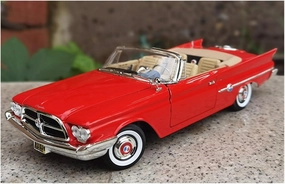 Metal Die Cast Toy Cars 1:18 for Chrysler 300FC 1960 Classic Car Model Adult Large Ornaments Green Decorative Vehicle for Home Or Office Décor(Red)