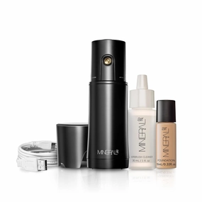 Mineral Air Complexion and Blush Kit | Flawless Mineral Foundation & Blush Application - Medium