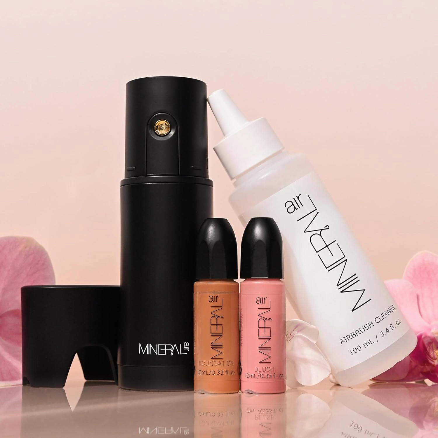 Mineral Air Complexion and Blush Kit | Flawless Mineral Foundation & Blush Application (Espresso)