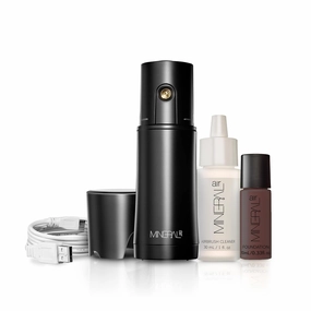 Mineral Air Complexion and Blush Kit | Flawless Mineral Foundation & Blush Application (Espresso)