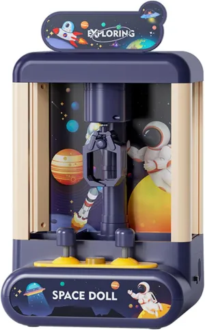 Mini Claw Machine, Kids Grabbing Machine Set with 10pcs Plush Dolls and 10pcs Twisting Balls, Compact Size for Household, Parent Child Games, Kids Daily Entertainment (Type 1)