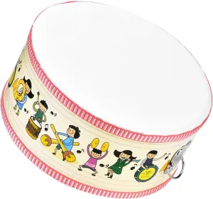 Mini Kids Handheld Drum, Exquisite Kids Drum, Catoon Pattern Kids Games Singing Dancing Parties for Kids Birthday Kids Musical Toy
