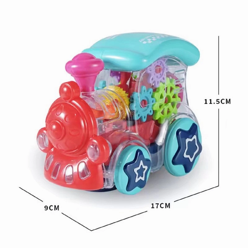 Mini Gear Train Power Wheel Toy With Lights & Sounds