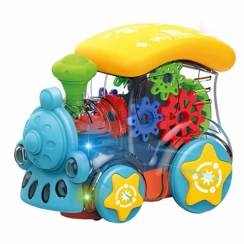 Mini Gear Train Power Wheel Toy With Lights & Sounds