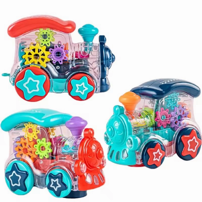 Mini Gear Train Power Wheel Toy With Lights & Sounds