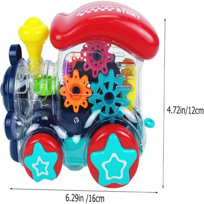 Mini Gear Train Power Wheel Toy With Lights & Sounds