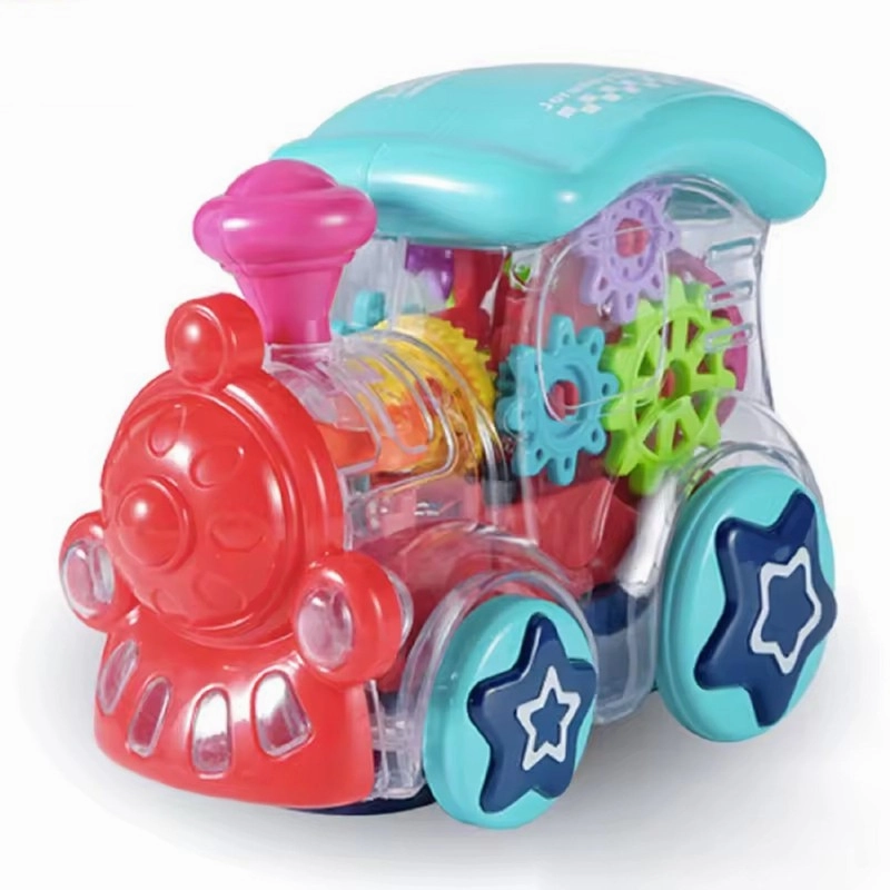 Mini Gear Train Power Wheel Toy With Lights & Sounds