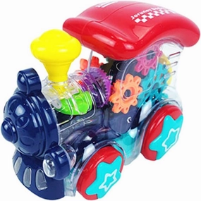 Mini Gear Train Power Wheel Toy With Lights & Sounds