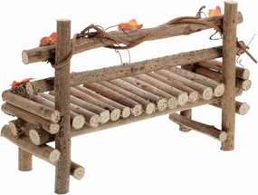 Miniature Park Bench Dollhouse Accessory for Micro Landscape Decor for Home and Office Setup Creative Ornament for Fairy Garden and Miniature Scenes