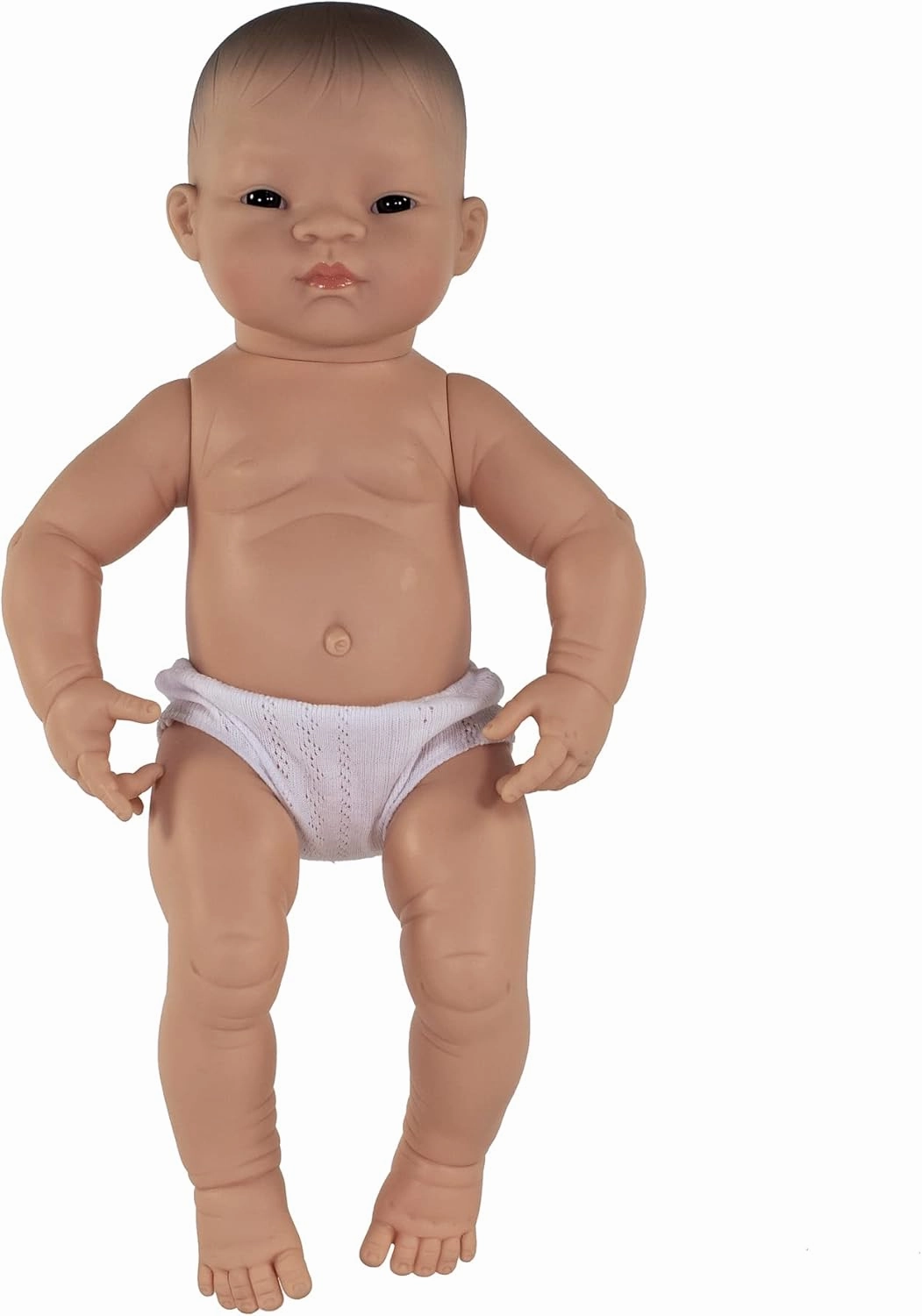 Miniland Doll 15 3/4'' Newborn Asian Girl - Made in Spain, Anatomically Correct, Quality