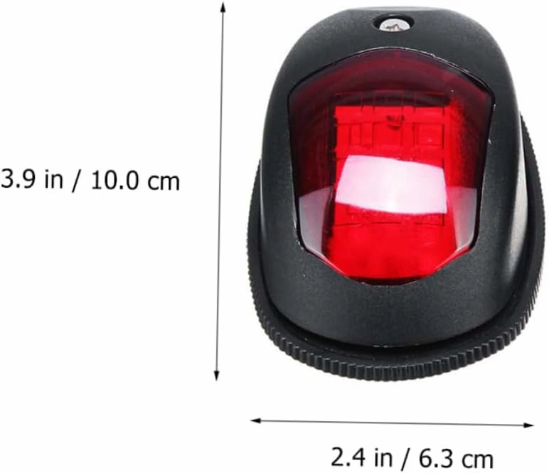 Mipcase 2pcs Marine Led Navigation Light Red/green Bow Stern Lights Boat Safety Lighting Abs Plastic Universal Boat Accessory