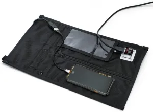 Mission Darkness Non-Window Charge & Shield Faraday Bag for Tablets // Includes USB Filter and Cable Set for Data Extraction and Charging Devices While Shielded from RF Signals
