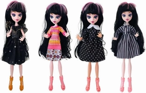 Monster Fashion High Dolls 11.5" Addams Halloween Ghouls with Accessories Girl Gift DIY Toys Ages 3-12.Multicolor