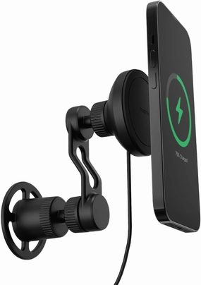 Mophie Snap  Wireless Charging Vent Mount – MagSafe Compatible, Fast 7.5W Charging, Universal Fit, Adjustable Arm, Secure Twist-Lock, Compatible with iPhone 16, 15, 14, 13 & 12 Series, Black