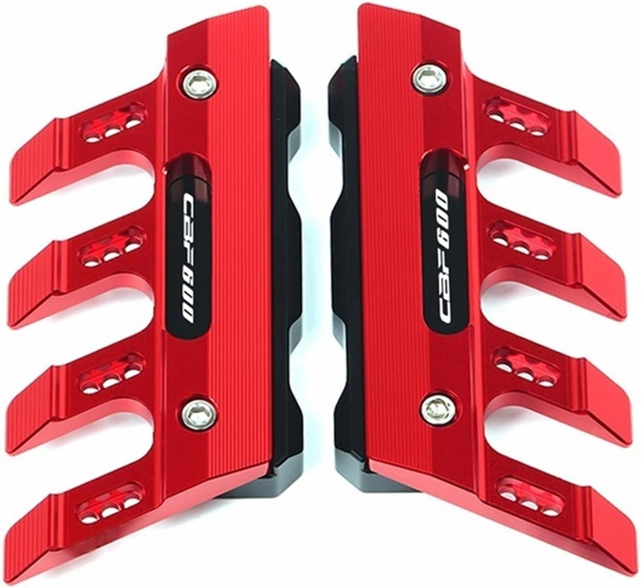 Motorcycle Protection Motorcycle Front Fender Side Protection Guard Mudguard Sliders for H CBF CBF600S CBF190R(RED)