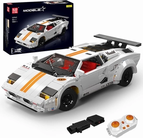 Mould King 13194Y MOC Technology Car Building Blocks Model, Creative Technology APP Remote Control Sports Car Convertible Car Model Car Building Kit, Clamping Block Kit for Kids Over 14  (1384 PCS)