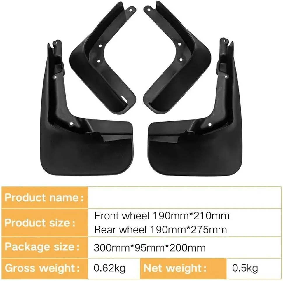 MudFlaps for F/ord Mondeo Fusion 07-12 13-18 Car Splash Guards Mud Flaps Set Parts Front Rear Mud Flaps Automotive Accessories