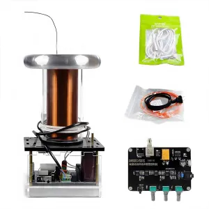 Music Coil, Solid State Coil Artificial Lightning Arc Plasma Music Loudspeaker Model, Experiment Science Desktop Ornament