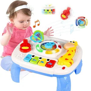Musical Learning Table - Baby Toys for 6-12 Months, 1-3 Year Olds - Early Education Activity Center - Toddler Birthday Gifts