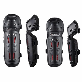 MUYDZ 4Pcs Knee and Elbow Pads with Adjustable Protection Gear for Men and Women Motorcycles Skate Motocross Extreme Sports