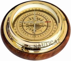 Nautical Golden Sturdy Brass Compass Navigational Magnetic 6" Sailing Ship/Boat Compass for Camping & Hiking