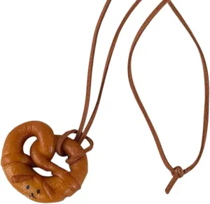New 2026 Bagel Alkaline Bread Pendant Korean Style Car Interior Cute Sweater Chain Croissant Bag Accessory Backpack Decor Jewelry Gift Fashion Trendy Accessories Creative