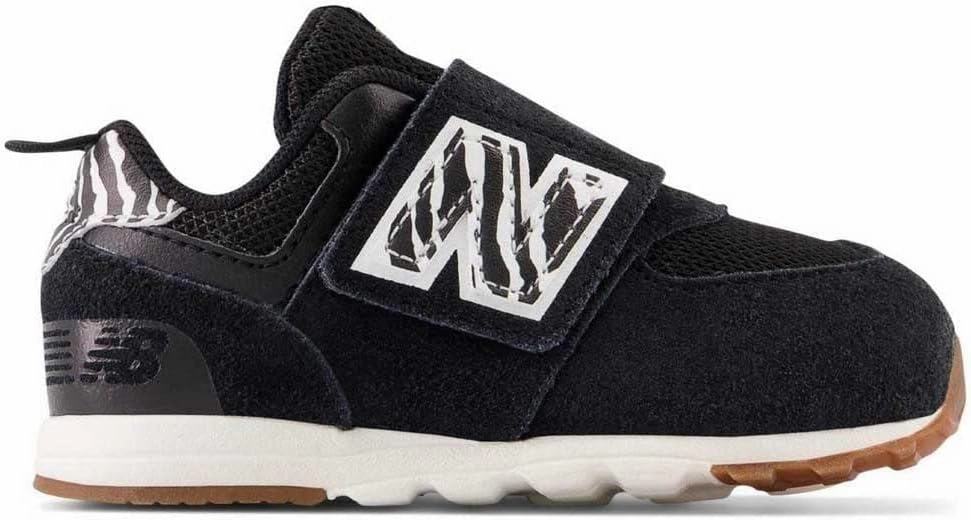 New Balance Girl's 574 New-b V1 Animal Hook and Loop Sneaker